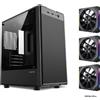 POWER TRAIN Custodia Da Gioco per PC Power Train Flying Custodia per E-Sport MATX USB3.0 Sup