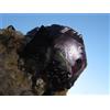 Minerali *** FLUORITE VIOLA con TORMALINA NERA Namibia