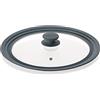 Tescoma Unicover Coperchio, Vetro/Silicone, Grigio, 28x30x32 cm