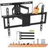 EasyLife ProMount HD90 PowerDual Supporto a Parete per Televisori da 37 a 90 Pollici Fino a 75KG VESA 600x400 mm - Design a Doppio Braccio, Orientabile e Inclinabile per LED, LCD con Gestione dei Cavi