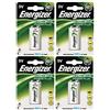 Energizer 633003 - Batteria ricaricabile da 9 V, NiMH, 175 mAh, HR22,5 V, confezione da 4