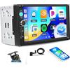 SIXTOP DAB+ Radio doppia DIN con Wireless Carplay Android Auto Autoradio con Schermo 7 Pollici CarPlay Android Auto Radio 2din Touch Display con Bluetooth, EQ/FM, AUX/Mirror Link