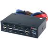 casstaly 5.25 Inch Media Dashboard con USB 2.0/3.0 E- Multi-Card Reader per Desktop