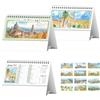 Calendario da tavolo trimestrale Citta d'Italia - 13 fogli 19 x 14.5 cm personalizzate o neutre