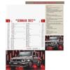 Calendario Auto sportive trimestrale 12 fogli personalizzabile 28,8 x 47 cm personalizzate o neutre