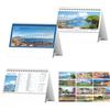 Calendario da tavolo con spirale trimestrale Napoli Antica - 12 fogli 19 x 14,5 cm personalizzate o neutre