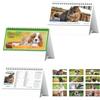 Calendari cani e gatti da tavolo trimestrali - 12 fogli 19 x 14,5 cm personalizzate o neutre