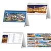 Calendario Puglia Illustrato da Tavolo personalizzabile 19 x 14,5 cm personalizzate o neutre