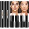 LOPHE Crema Fard Stick, 2 Pezzi Trucco in Stick per Contorno, Multi-Stick Fard in Stick per Guancia, Illuminante Viso e Bronzer Contour, Luminoso per Il Trucco Del Viso(Set C)
