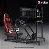 Dardoo Racing Simulator Cockpit con Triple Monitor Stand Fit Logitech G920 G923