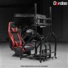 Dardoo Racing Simulator Cockpit con Triple Monitor Stand Fit Logitech G923 G29