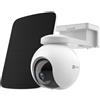 Ezviz Videocamera sorveglianza 3MP con Solar Panel Lte White EB8 4G KIT 2K