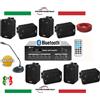 SPECIAL KIT IMPIANTO AUDIO FILODIFFUSIONE+8 Altoparlanti+Bluetooth+100Mt Cavo +Microfono !!!