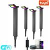 Tuya Kit 4 Paletti LED RGBW Smart Wi-Fi Kit Luci Vialetto 4 Paletti LED RGBW Smart WiFi Tuya 16M Colori Alexa Google