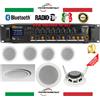 Power Dynamics IMPIANTO AUDIO FILODIFFUSIONE 8 OHM 13 PER GRANDI SPAZI FINO A 2000 METRI QUADRI