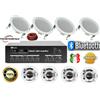 SPECIAL KIT IMPIANTO AUDIO ATTIVO FILODIFFUSIONE 100Watt+8 Altoparlanti+Bluetooth+100Mt Cavo