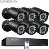 TMEZON Kit IP Poe con 8 Telecamere Bullet con audio NVR 8 Canali 8Mp 4K Hard Disk 2TB