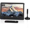 Does not apply DA383 10 Pollici TV Portatile Con Lettore DVD Integrato, Registrazione HD TDT DV