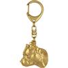 Art-Dog American Staffordshire Terrier II - Ciondolo dorato per chiavi con cane, decorazione per borsa, accessorio del marchio Art-Dog