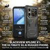 Blackview Smartphone rugged Blackview XPLORE X1 5G, 36 GB di RAM + 256 GB, fotocamera da 108 MP, batteria da 10.000 mAh, display da 6,78" a 120 Hz, Android 15, fotocamera per la visione notturna, telecomando a infrarossi