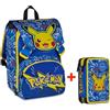Zaino estensibile Seven Pokemon I Choose You + Astuccio 3 Zip