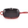 LE CREUSET GRIGLIA QUADRATA IN GHISA 26 CM, EVOLUTION ROSSO CHERRY (CILIEGIA)