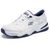 Skechers Durham - Sneaker da Uomo Senza Lacci, Senza Mani, Bianco, 9.5 X-Wide