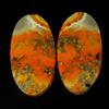 Gemstonedesire 42,15Cts.100%Natural Bumble Bee Eclipse Jasper ovale 15x28x5mm coppia gemme c...