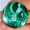 Gemstonedesire 84,40Cts.100%Natural Miraculous Malachite Chrysocolla Round Cab 34x34x6mm Gems