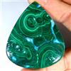 Gemstonedesire 207,90 ct .100% naturale grande malachite crisocolla pera cabina 52 x 64 x 5 ...