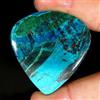 Gemstonedesire 110,85 ct 100% naturale incredibile verde crisocolla pera cabina 46 x 18 x 6 ...
