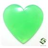 SBI Gems 22x22 MM Naturale Crisoprasio Forma Cuore Cabochon 12.30 Cts Loose Gemma