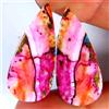 Gemstonedesire Coppia di cabine pera turchese rame ostriche spinose 28,80 ct 14 x 30 x 4 mm ...