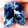 Gemstonedesire 22,70 ct.100% pietra preziosa pietersite blu naturale abbinata cabina fantasi...