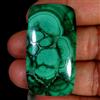 Gemstonedesire 88,00 ct 100% verde naturale design malachite cuscino cabina 23x42x6 mm gemme...