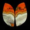 Gemstonedesire 59,50Cts.100%Natural Bumble Bee Eclipse Jasper Fancy 17x36x5mm coppia pietre ...