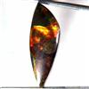 Gemstonedesire 5,55 ct. 100% naturale rosso fuoco ammolite fantasia cabochon 8x23x3 mm pietr...