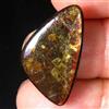 Gemstonedesire 12,40 ct affascinante 100% naturale ammmolite canadese cabina 14x25x4 mm piet...