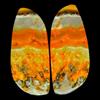 Gemstonedesire 49,20Cts.100%Natural Bumble Bee Eclipse Jasper Fancy 25x37x4mm coppia pietre ...