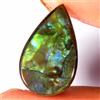 Gemstonedesire 6,05 ct. 100% naturale multi fuoco ammolite pera cabochon 10 x 15 x 4 mm piet...
