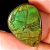 Gemstonedesire 11,90Cts Charming 100% Natural Ammolite Canadian Cab 15x20x4mm Pietra Prezios...