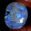 Gemstonedesire 58,80 ct.100% pietra di luna lampo arcobaleno naturale cabina ovale 29x33x6 m...