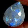 Gemstonedesire 58,60 ct.100% pietra di luna lampo arcobaleno naturale pera cabina 28 x 35 x ...