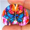 Gemstonedesire Coppia cabine fantasia turchese rame ostriche spinose 31,90 ct 16x25x3 mm pie...