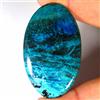 Gemstonedesire 88,00 ct Natural Designer Azurite Shattuckite Oval Cab 31x52x5 mm pietra prez...