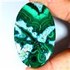 Gemstonedesire 121,40 ct .100% naturale grande malachite crisocolla ovale cabina 37 x 59 x 5...