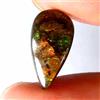 Gemstonedesire 4,50 ct. 100% naturale multi fuoco ammolite pera cabochon 8 x 15 x 4 mm pietr...