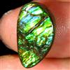 Gemstonedesire 6,45 ct. 100% naturale multi fuoco ammolite fantasia cabochon 9 x 15 x 4 mm p...