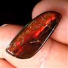 Gemstonedesire 7,95 ct. 100% naturale multi fuoco ammolite fantasia cabochon 9x22x3 mm pietr...