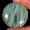Gemstonedesire 80,40 ct naturale acquamarina Santa Maria cabochon rotondo 33x33x3 mm pietra ...